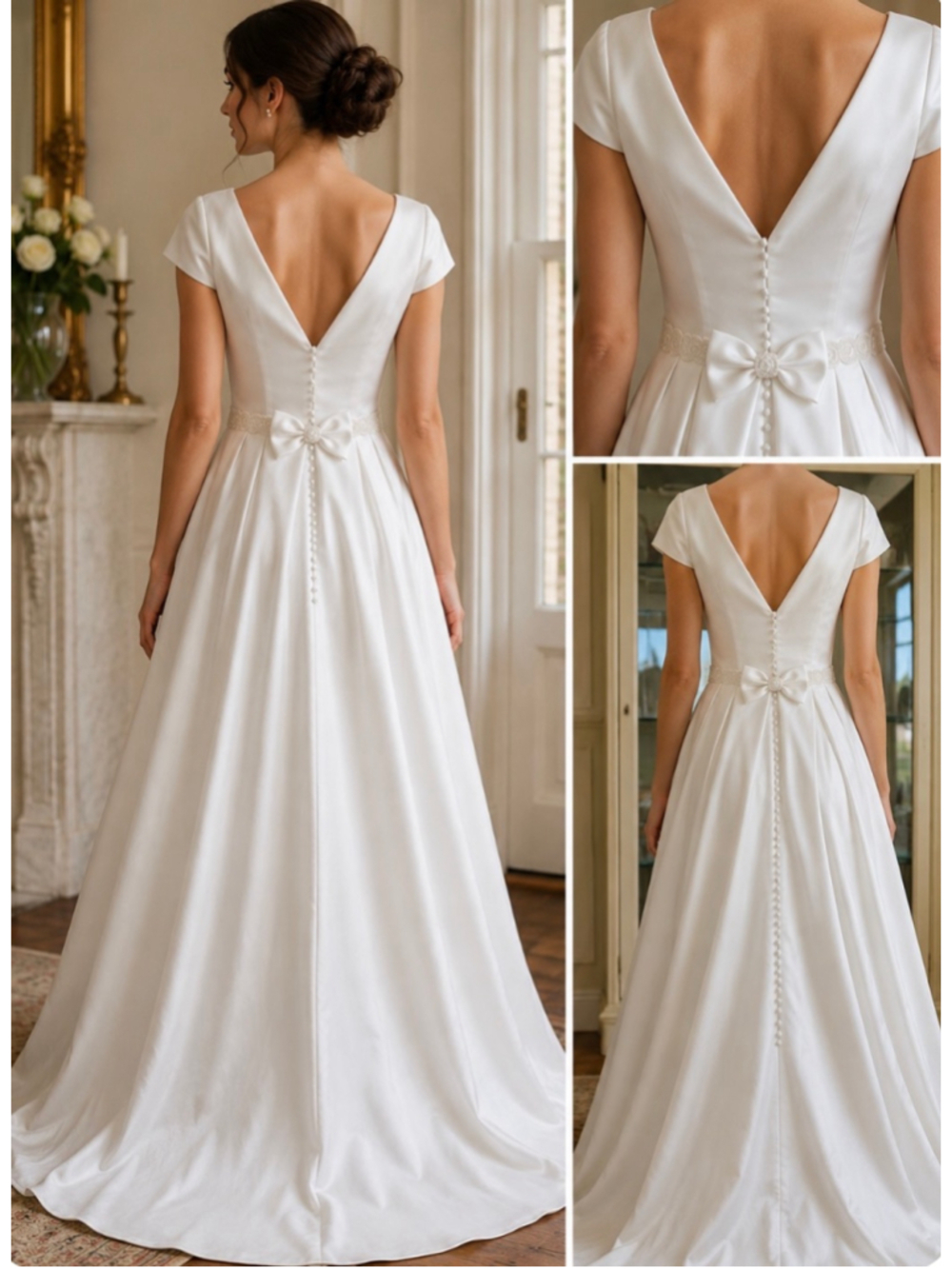 Saks Fifth Avenue Wedding Dress, White, Size 10 New Never Worn